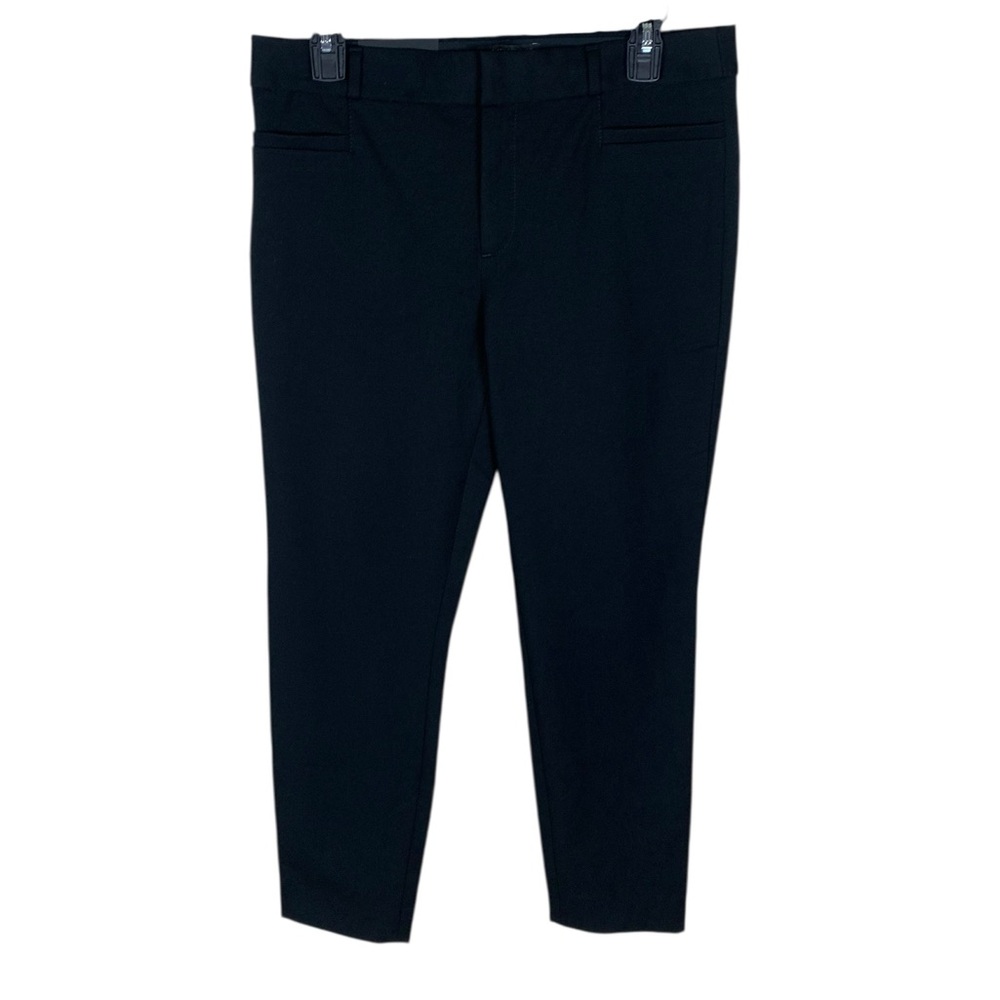 Women's Banana Republic Black Modern Sloan Straight Leg Ankle Dress Pants Size 8